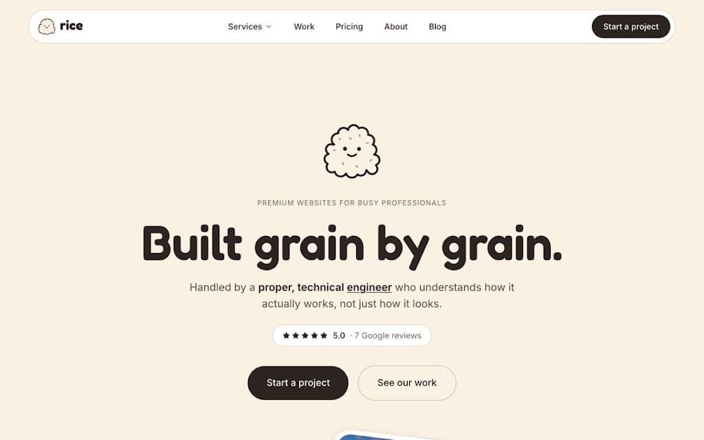 Rice Web Design